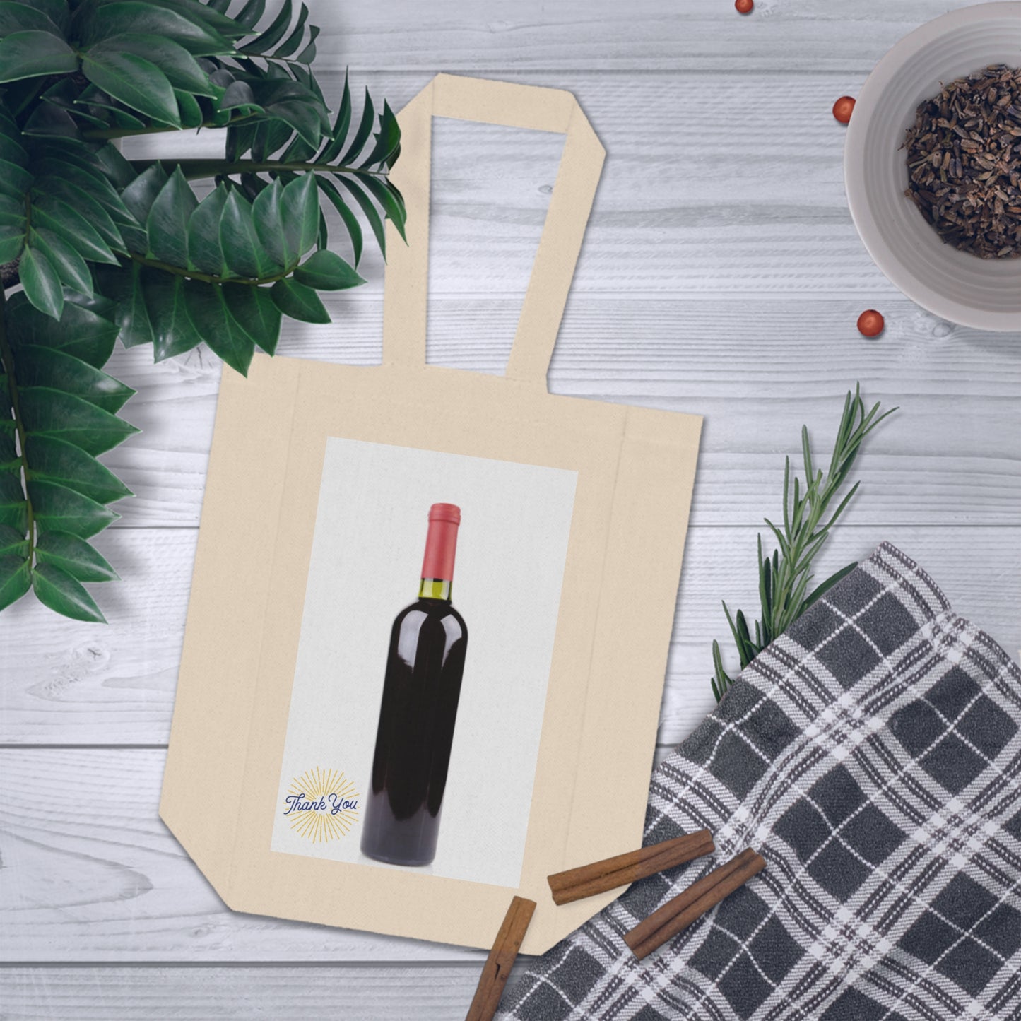 Double Wine Tote Bag for Wine Lovers, Perfect for Gifts, Picnics, and Parties - Eco-Friendly Wine Carrier