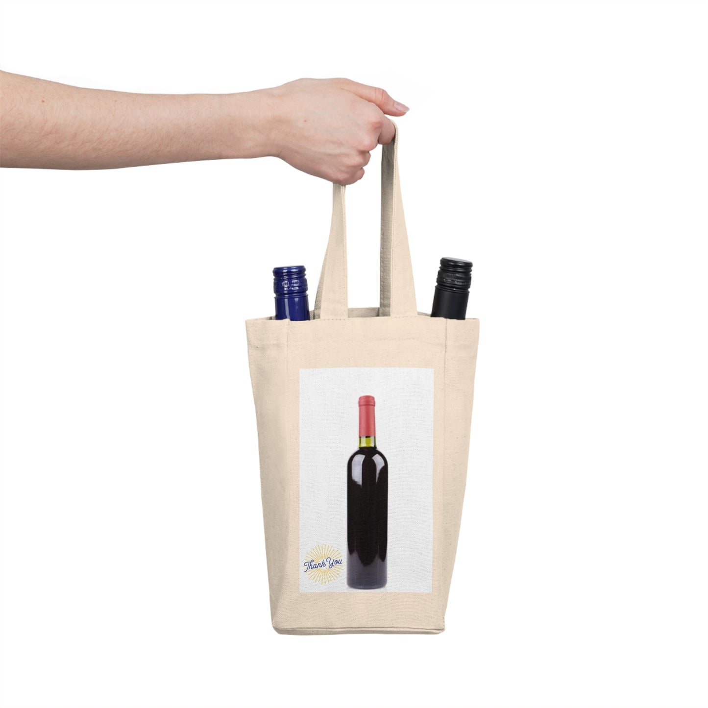 Double Wine Tote Bag for Wine Lovers, Perfect for Gifts, Picnics, and Parties - Eco-Friendly Wine Carrier