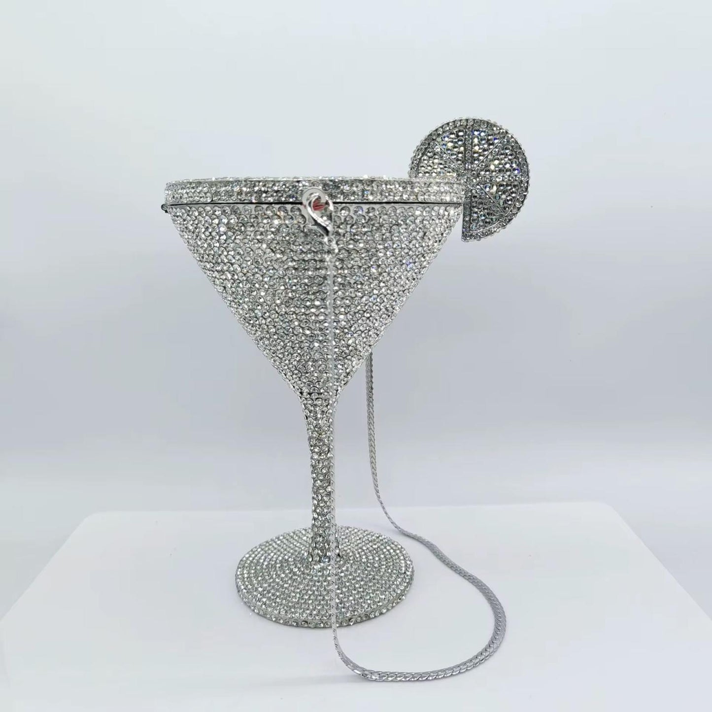 Glam Martini Crystal Clutch