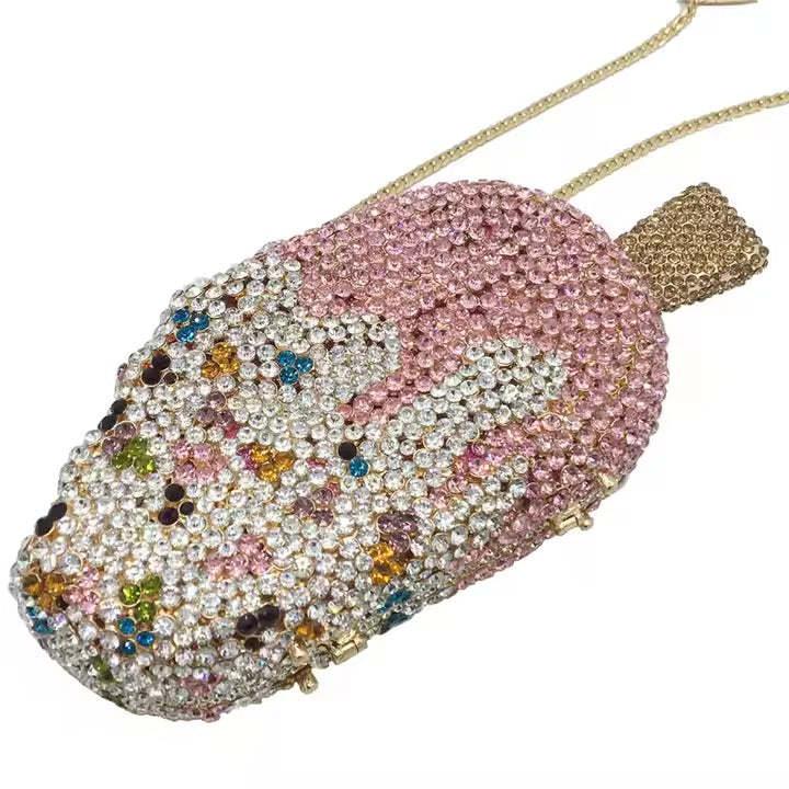 Crystal Ice Cream Bar Clutch