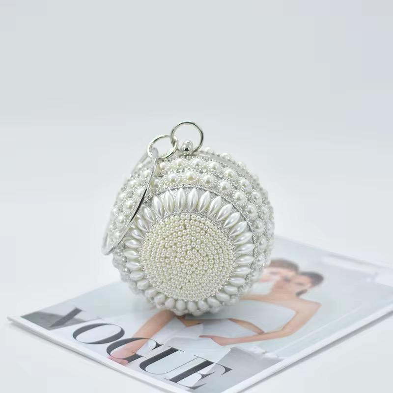 Luxury Pearl Sphere Evening Clutch