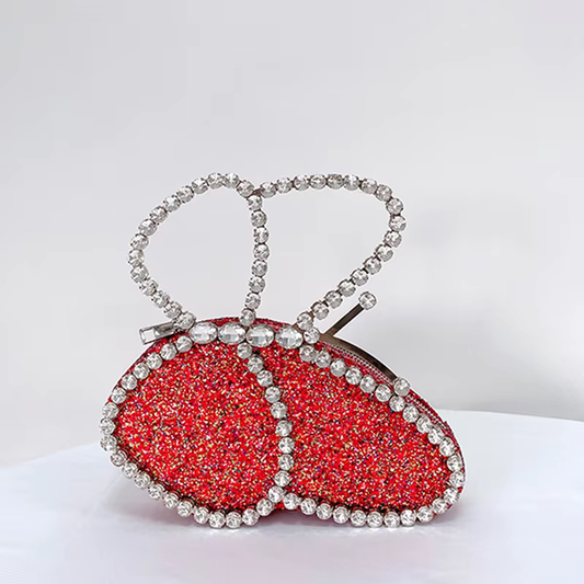 Butterfly Sparkle Crystal Clutch