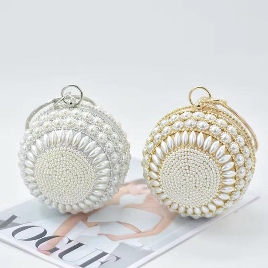 Luxury Pearl Sphere Evening Clutch