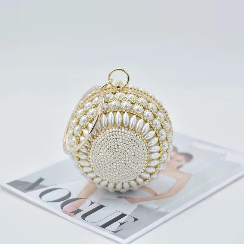 Luxury Pearl Sphere Evening Clutch