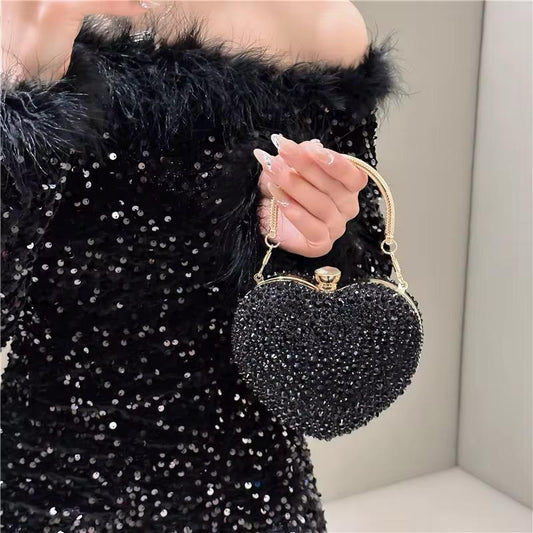 Radiant Heart Clutch – Luxury Statement Bag