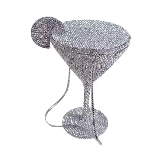 Glam Martini Crystal Clutch